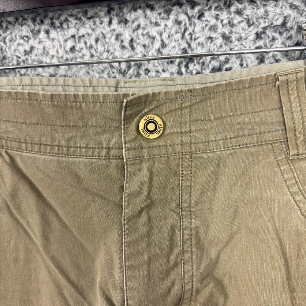 Kuhl Chino Shorts Mens 38 Beige Cotton Blend Canvas Relaxed 7" Inseam Hiking - Picture 3 of 15